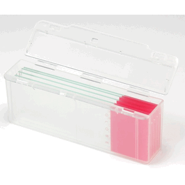 Slide Mailer, Polypropylene, Side Flip Lid, for 5 Slides, Natural