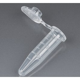 Microcentrifuge Tube, 0.5 mL, PP, Attached Snap Cap, Graduated, Amber, Certified: Rnase, Dnase and Pryogen Free, Stand Up Zip Lock Bag