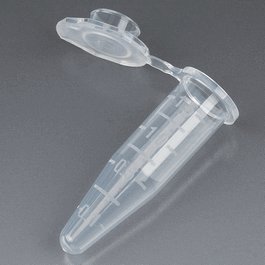 Microcentrifuge Tube, 1.5 mL, PP, Attached Snap Cap, Graduated, Amber, Certified: Rnase, Dnase and Pryogen Free, Stand Up Zip Lock Bag
