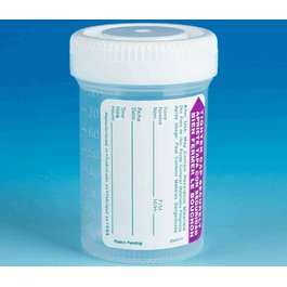 Tite-Rite Container, 90 mL (3 oz), PP, with Attached White Screw Cap and ID Label, Graduated, Sterile