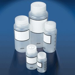Bottle, wide mouth, 1000 mL, PP, graduated, round, PP screwcap
