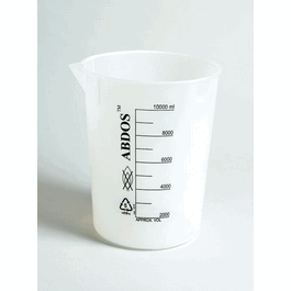 United Scientific 1000 mL (1 L) Polypropylene (PP) Beaker with Printed Graduations