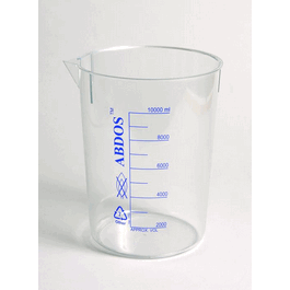 United Scientific 1000 mL (1 L) Polymethylpentene (PMP) Beaker with Printed Graduations