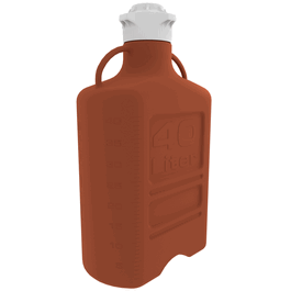 Foxx Life Sciences EZgrip Carboy, 5L, Amber HDPE, 83B VersaCap