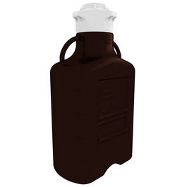 Foxx Life Sciences EZgrip Carboy, 5L, Dark Amber PP, 83B VersaCap