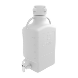 Foxx Life Sciences EZgrip Carboy with Spigot, 10L, HDPE, 83B Cap