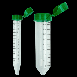 Celltreat 15 mL Centrifuge Tube, Flip Top Cap - Paperboard Rack, Sterile