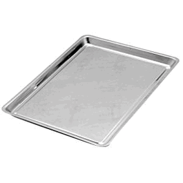 Stainless Steel Oblong Instrument / Drying Trays with Flat Edge, 25 x 20 x 5/8 in. (63.5 x 50.8 x 1.6 cm)