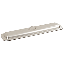 8-7/8 x 3-1/2 x 7/8 in. (22.5 x 8.9 x 2.2 cm) Stainless Steel Dome Cover for Catheter Tray (Cat. No. 142-12492)