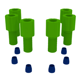 Foxx Life Sciences EZwaste, Safety Vent, Tube Fittings, 1/16 in. O.D. Fittings