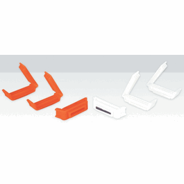 Repligen Spectra/Por Paired Standard and Weighted Closures for Dialysis Tubing, 75 mm, Orange/White
