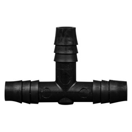 Foxx Life Sciences T Connector Fitting Pack, Polyethylene, 1/8 in. HB x 1/8 in. HB to 1/8 in. HB, 100/PK