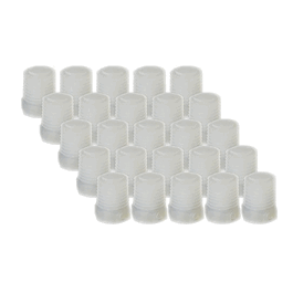 Foxx Life Sciences EZwaste Replacement Fittings, 1/4 in. MNPT Filter Plugs, 10/PK