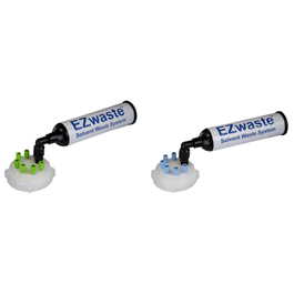 Foxx Life Sciences EZwaste System, UN/DOT, 70 mm Cap, 6 x 1/16 in. O.D. Tube Fittings and Filter