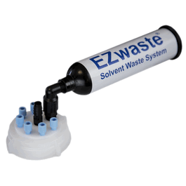 Foxx Life Sciences EZwaste System, UN/DOT, 70 mm Cap, 6 x 1/8 in. O.D. Tube Fittings, 1 HB and Filter
