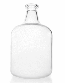 DWK Life Sciences (Kimble) KIMCOAT Safety-Coated Heavy Duty Carboy, Clear Glass, 3.5 gal.