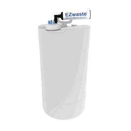 Foxx Life Sciences EZwaste xL System, UN/DOT, 60L, HDPE, 70 mm Cap, 4 x 1/16 in., 3 x 1/4 in. O.D. Tube Fittings and Filter