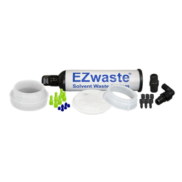 Foxx Life Sciences EZwaste System, UN/DOT, 70 mm Cap w/ Threaded Adapter, 4 x 1/16 in. O.D. Tube Fittings, 4 HB and Filter