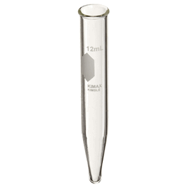 DWK Life Sciences (Kimble) KIMAX 12 mL Heavy-Duty Plain Centrifuge Tubes, Beaded Top, Standard Taper Bottom