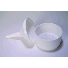 United Scientific 125 mL Polypropylene Buchner Funnel, 80 mm Top O.D.