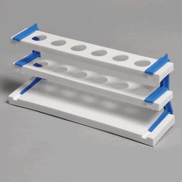 United Scientific Polypropylene 6-Tube Nessler Cylinder Rack for 100 mL cylinders