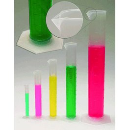 United Scientific Polypropylene Measuring Cylinders with Hexagonal Base, 25 mL