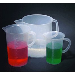 United Scientific Polypropylene Tall Form Beakers with Handle, 2000 mL