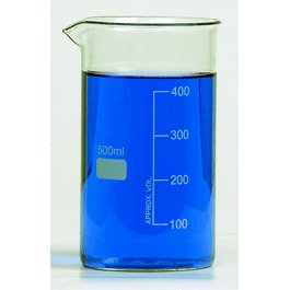 United Scientific Borosilicate Glass Tall Form Berzelius Beakers with Spout, 400 mL