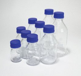 United Scientific Borosilicate Glass Media / Storage Bottles, 100 mL