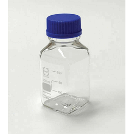 United Scientific Borosilicate Glass Square Media / Storage Bottle, 1000 mL