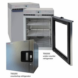 Thermo Scientific TSG505 5.5 cu. ft. (156 L) Undercounter Refrigerator, 5 to 9C, 1 Glass Door, 100-240V, 50/60 Hz, NEMA 5-15 Plug