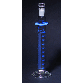 Graduated Cylinders, Double Scale, Class A, Individually Serialized and Certified, With Stopper, 100 mL