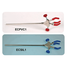 3-Prong Extension Clamp with Rod, PVC coated grips