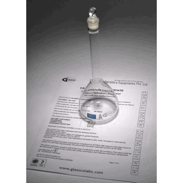Volumetric Flask, Class A, Glass Stopper, Individually Certified, QR, 500 mL