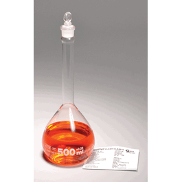 Volumetric Flask, Class A, Glass Stopper, Batch Certified, 250 mL