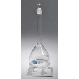 Volumetric Flask, Class A, Glass Stopper, Batch Certified, QR, 20 mL