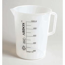 Beakers with Handle, Printed Graduations, PP 250 mL