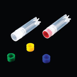 United Scientific HDPE Cryo Coders for Star and Round Base Vials, Red