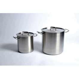 United Scientific Stainless Steel Utility Tank with Lid (Stock Pot), 11 L