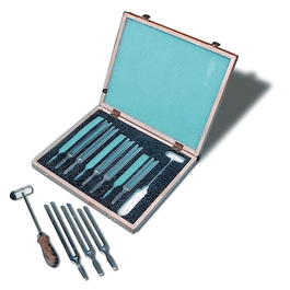 United Scientific Tuning Fork Boxed Set of 8, 256 Hz to 512 Hz