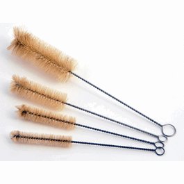 United Scientific Test Tube Brushes with Natural Bristles, 3 in. Brush Length, 3/4 in. Brush Diameter, 8 in. Overall Length