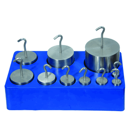 United Scientific Stainless Steel Hooked Weight Set of 10