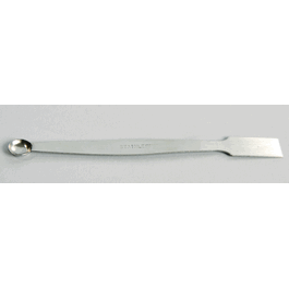 Stainless Steel Spatula, One End Flat, One End Spoon, 4 in.