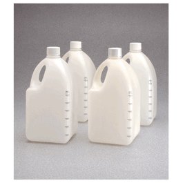 Nalgene HDPE Biotainer 4 L Bottles with Tamper-Evident Band, Lab-pack, Sterile