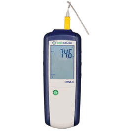 Digi-Sense Thermocouple Thermometer, Type K/J, Single Channel Input
