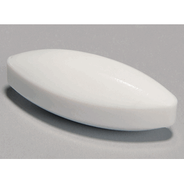 United Scientific Egg Shaped Magnetic Stir Bars with Blunt Edges, 15 x 7 mm