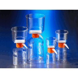 150 mL Vacuum Filter/Storage Bottle System, 0.22 um, 13.6 cm2, PES Membrane, Sterile