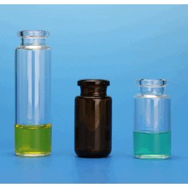 JG Finneran 20 mL Clear Headspace Vials, 23 x 75 mm (for CTC PAL, PerkinElmer), Beveled Bottom, 20 mm Flat Top Crimp