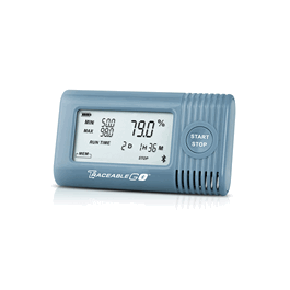 Control Company Temperature/Humidity Bluetooth Data Logger compatible with GO App and LIVE Cloud Service; Ambient Sensor