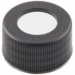 JG Finneran 33-400 mm White, Polypropylene Open Hole Cap, Bonded PTFE/Silicone Liner